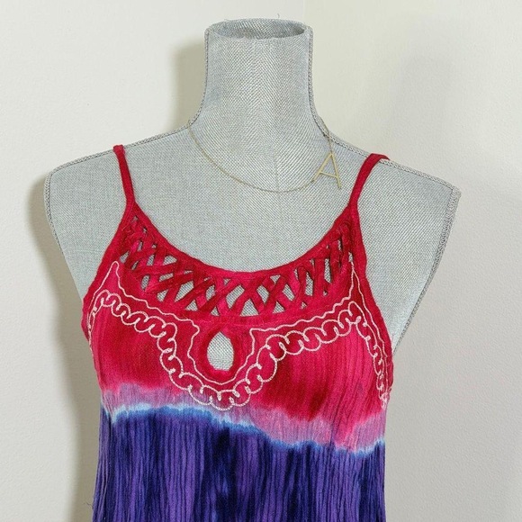 Isla bonita beach cover up dress Mutlicolor Knee length summer tie-dye - Picture 8 of 8